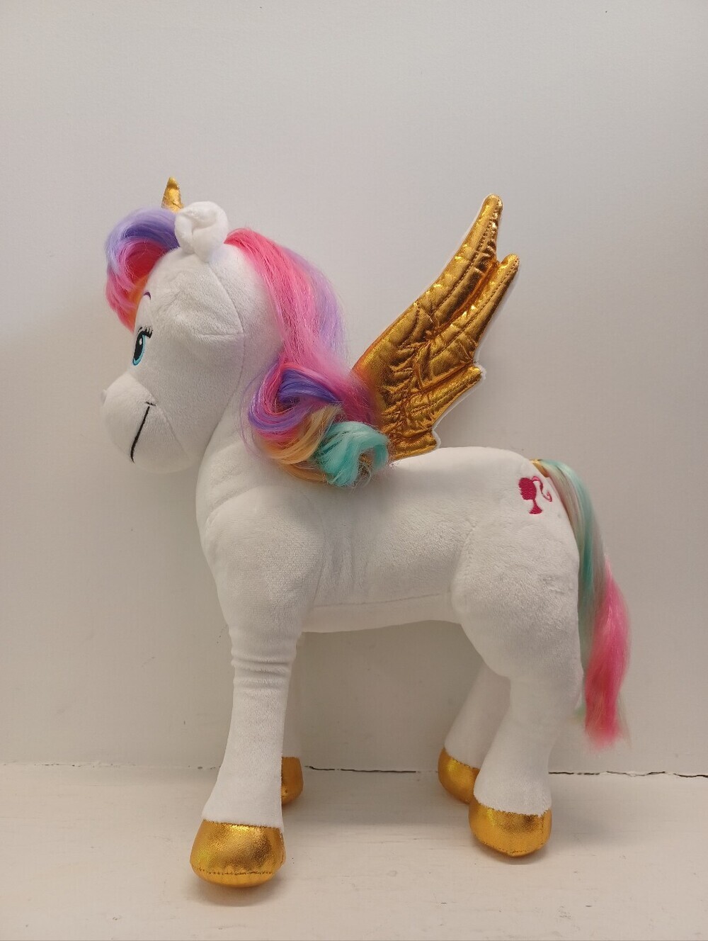 Barbie Dreamtopia Rainbow Unicorn Pegasus Plush Horse Animal 15"